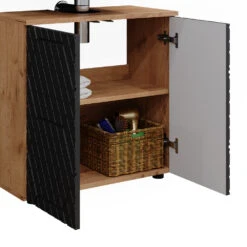 Badmöbelset "Irma" Eiche/Anthrazit 3-teilig Vicco 14 Badmöbelset "Irma" Eiche/Anthrazit 3-teilig Vicco -Möbel Store m6480 06 ol