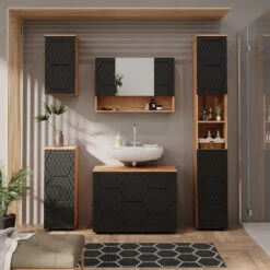 Badmöbelset "Irma" Eiche/Anthrazit 5-teilig Vicco 12 Badmöbelset "Irma" Eiche/Anthrazit 5-teilig Vicco -Möbel Store m6495 04 ol