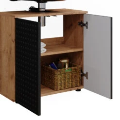 Badmöbel Set "Irma" Eiche/Anthrazit 3 Teile Vicco -Möbel Store m6517 06 ol