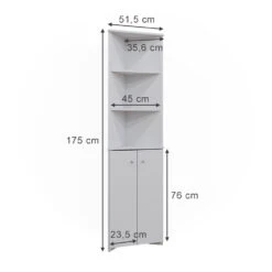 Eckschrank "Fynn" Weiß Vicco 12 Eckschrank "Fynn" Weiß Vicco -Möbel Store m6541 03 ol