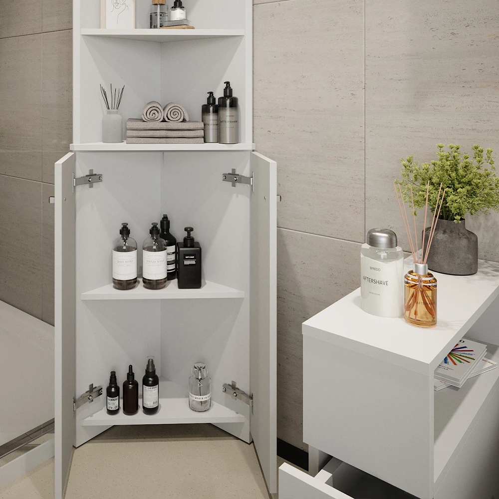 Eckschrank "Fynn" Weiß Vicco 7 Eckschrank "Fynn" Weiß Vicco – Bild 5