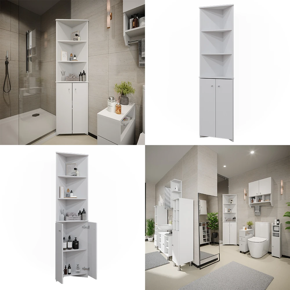 Eckschrank "Fynn" Weiß Vicco 10 Eckschrank "Fynn" Weiß Vicco – Bild 8