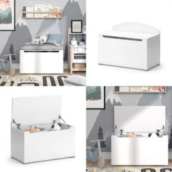 Spielzeugtruhe "Arno" Weiß Vicco -Möbel Store m6544 08 ol