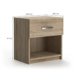 Nachttisch "Pepe" Sonoma 38.6 X 41 Cm 2er Set Vicco 10 Nachttisch "Pepe" Sonoma 38.6 X 41 Cm 2er Set Vicco -Möbel Store m736 03 ol