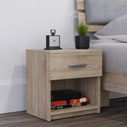 Nachttisch "Pepe" Sonoma 38.6 X 41 Cm 2er Set Vicco 12 Nachttisch "Pepe" Sonoma 38.6 X 41 Cm 2er Set Vicco -Möbel Store m736 05 ol