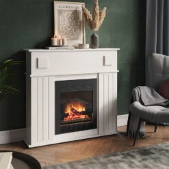 Kaminumrandung Weiß 109 X 100 Cm Vicco -Möbel Store m963 04 new