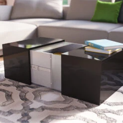 Couchtisch "Dandy" Schwarz Hochglanz 71 X 31.5 Cm Vicco -Möbel Store m 1816 06 ol