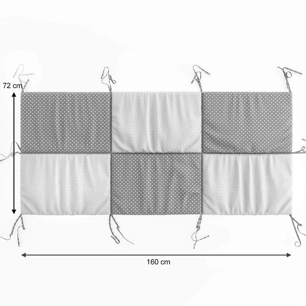 Bettrückwand "Wiki" 160x72cm Grau/Weiß VitaliSpa 5 Bettrückwand "Wiki" 160x72cm Grau/Weiß VitaliSpa – Bild 3