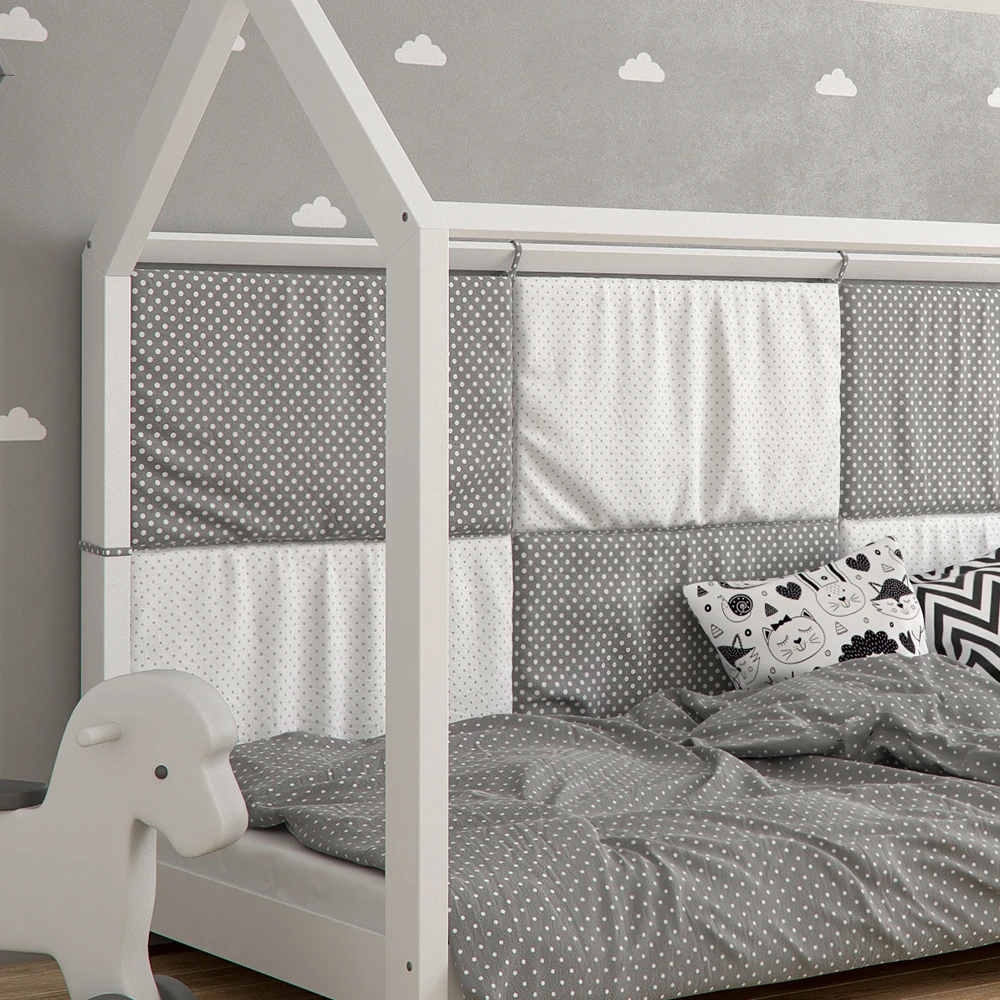 Bettrückwand "Wiki" 160x72cm Grau/Weiß VitaliSpa 7 Bettrückwand "Wiki" 160x72cm Grau/Weiß VitaliSpa – Bild 5