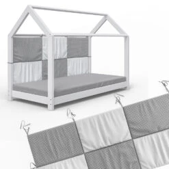 Bettrückwand "Wiki" 160x72cm Grau/Weiß VitaliSpa 15 Bettrückwand "Wiki" 160x72cm Grau/Weiß VitaliSpa -Möbel Store t21 07 ol